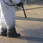 Helena protective roof coatings over foam